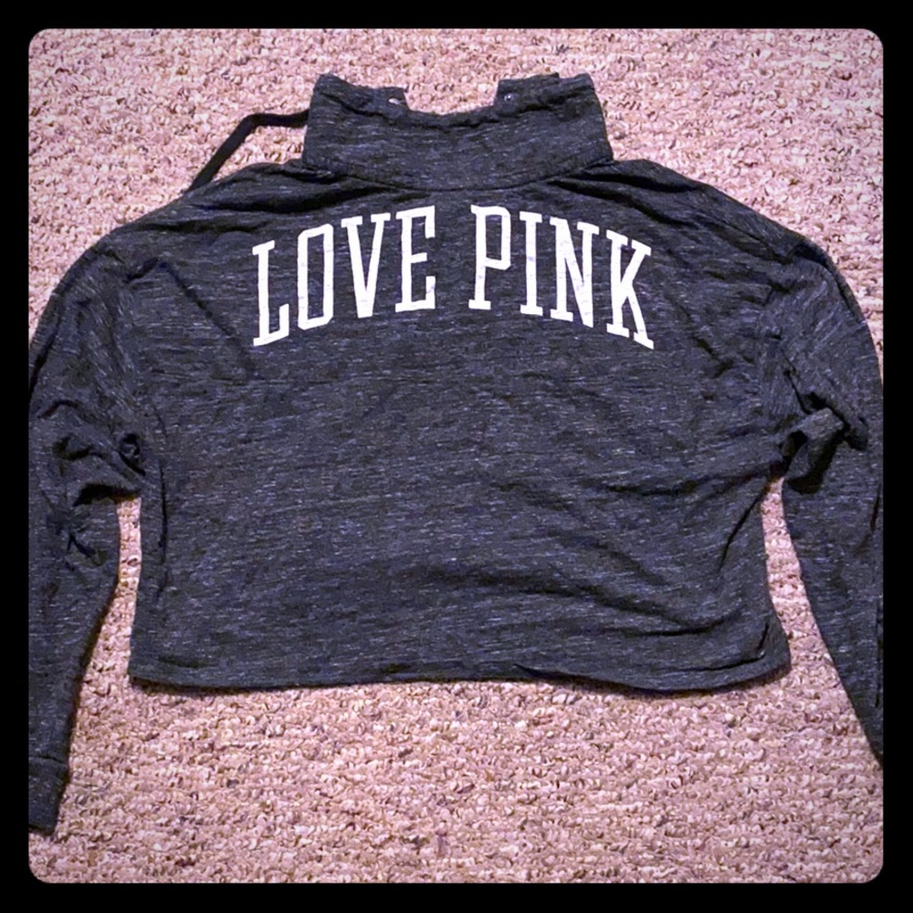 Pink cropped pullover